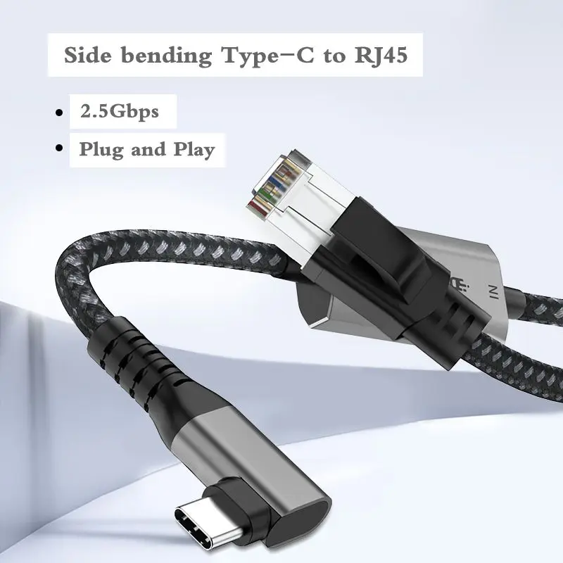 

RJ45 Network Card Type-C to Gigabit 2500M Ethernet Port USB Wired 2.5G/5G Ethernet External Drive Free Network Conversion