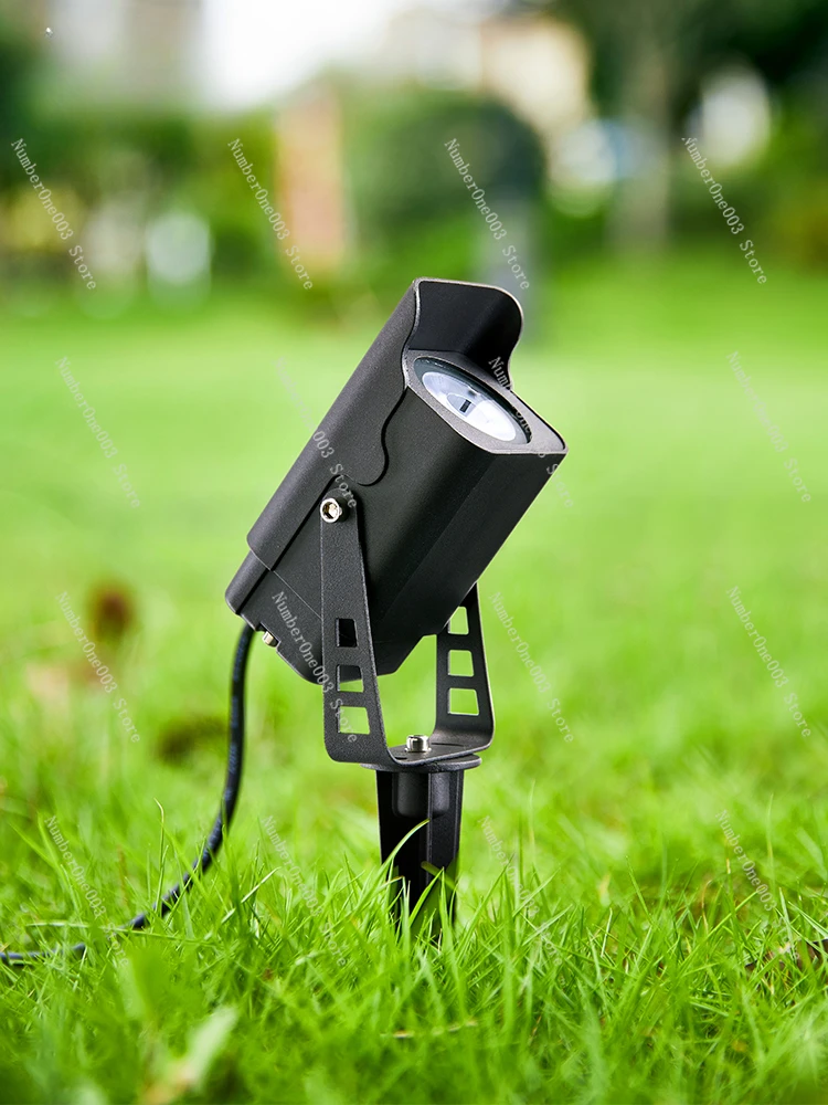 Outdoor spotlights Waterproof garden lights Park floor plug-in tree lights Super bright exterior wall wall washing spotlights