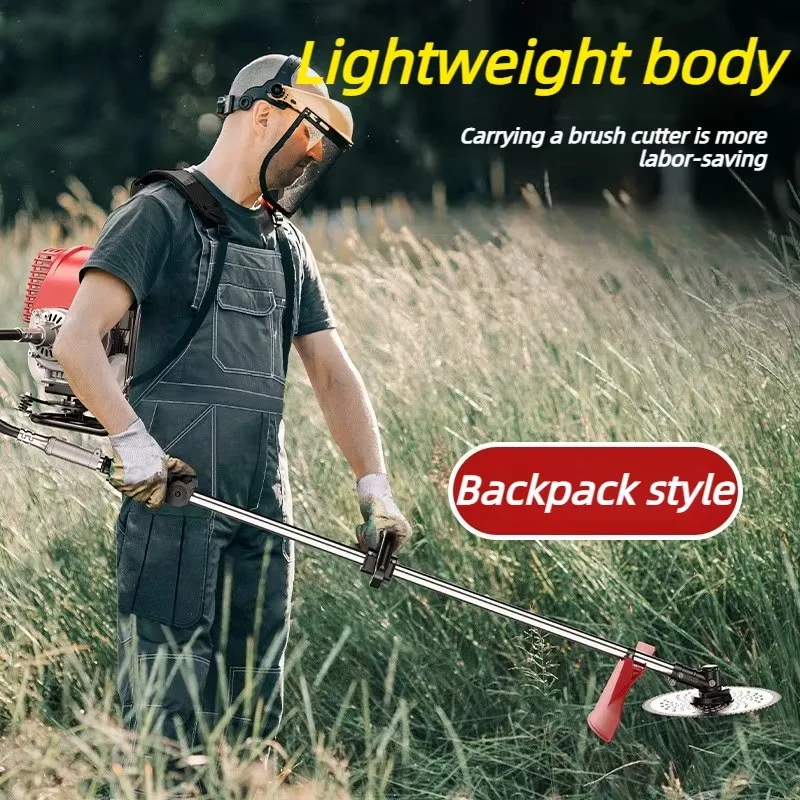 Petrol Lawn Mower Backpack Cordless Grass Trimmer Multifunctional Agricultural Grass Trimmers Portable Small Petrol Brush Cutter