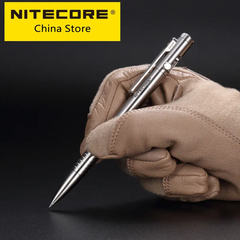 NITECORE NTP30 Titanium Alloy Tactical Pen Self Defense Personal EDC  Survival Writing Emergency Glass Breaker Multipurpose