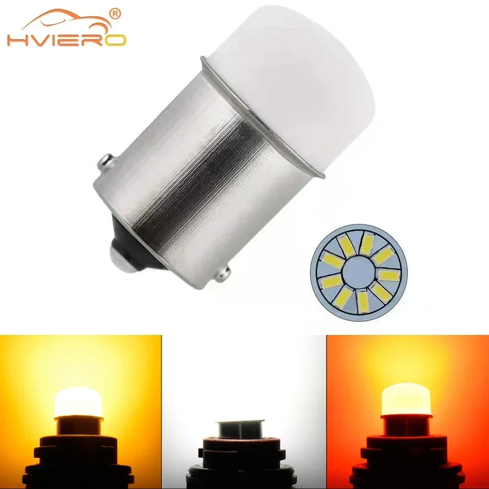 

10X 3014 9SMD Car Led Reverse Light DC 12V 1157 1156 Red White Yellow Lantern Auto Turn Signal Lamp Parking Tail Brake Universal