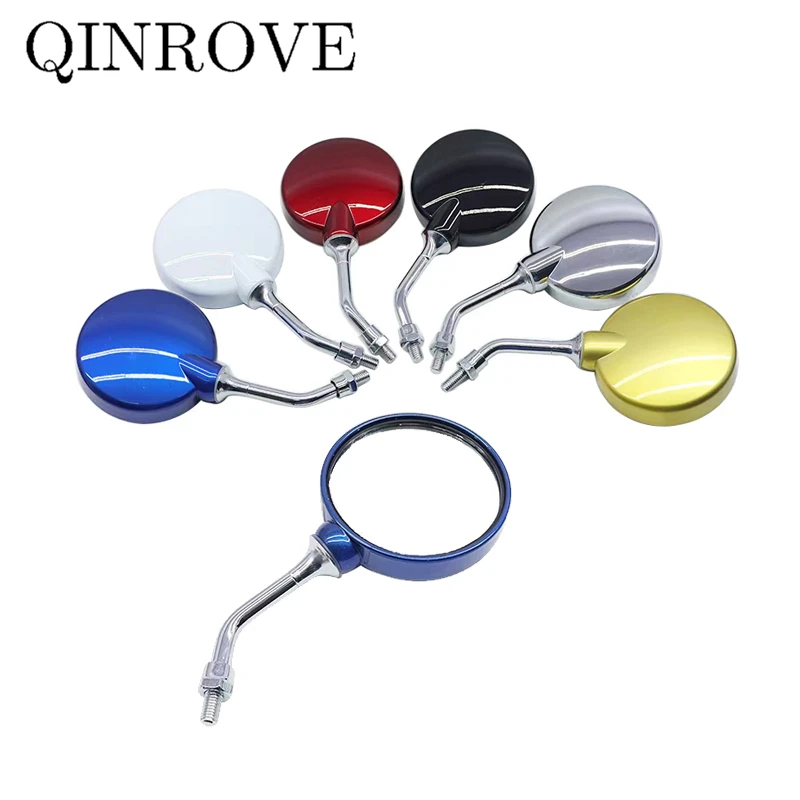 

Универсальное круглое зеркало заднего вида из АБС-пластика в стиле ретро, боковое выпуклое зеркало для Ducati 696 Hypermotard 950 Honda Hornet 600 CB650F