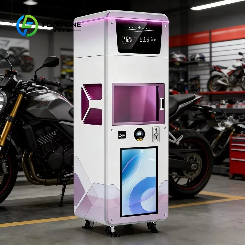 customized commercial helmet cleaning machine with dual screen and multiple payments bulk order discount for malls
