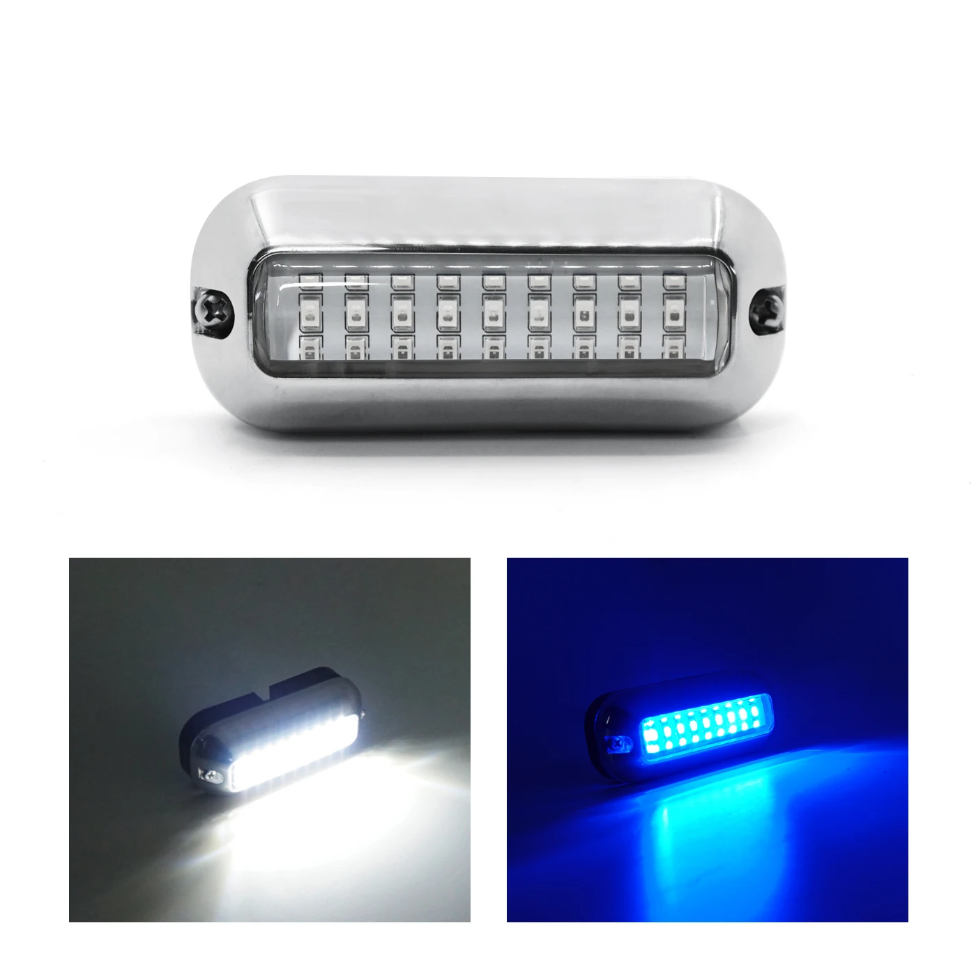 Marine Light Stainless Steel Boat Transom Light LED Marine IP68 Waterproof Pontoon Yacht Ship Boats Accessories Underwater Light