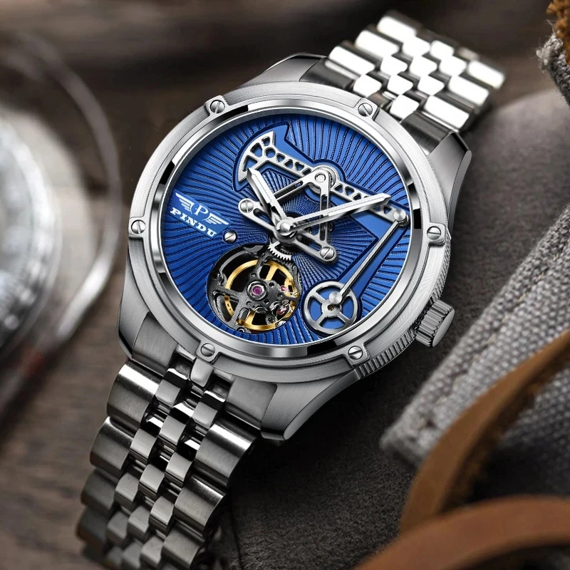 2023 Relogios Masculinos Pindu Design Mens WatchesSapphire glass Top Brand Machine Watch Men Business Clock Men Miyota 8215+Box