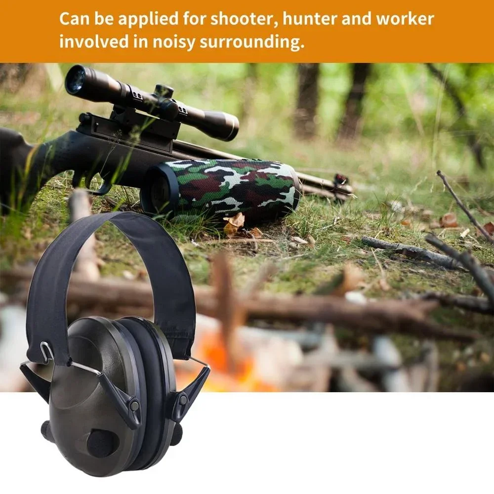 TAC 6S Foldable Design Anti-Noise Noise Canceling Tactical Shooting Headset Soft Padded Electronic Earmuff for Sport Hunting