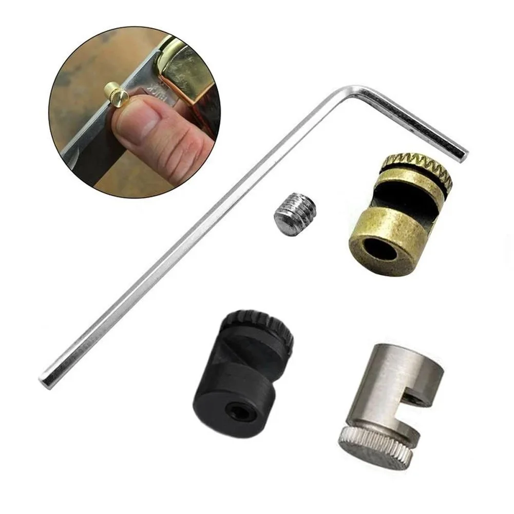 3-Pack 110 Thumb Stud Push Button Kit For Folding Knives 416 Stainless Steel Screw Pusher With Hex Wrench