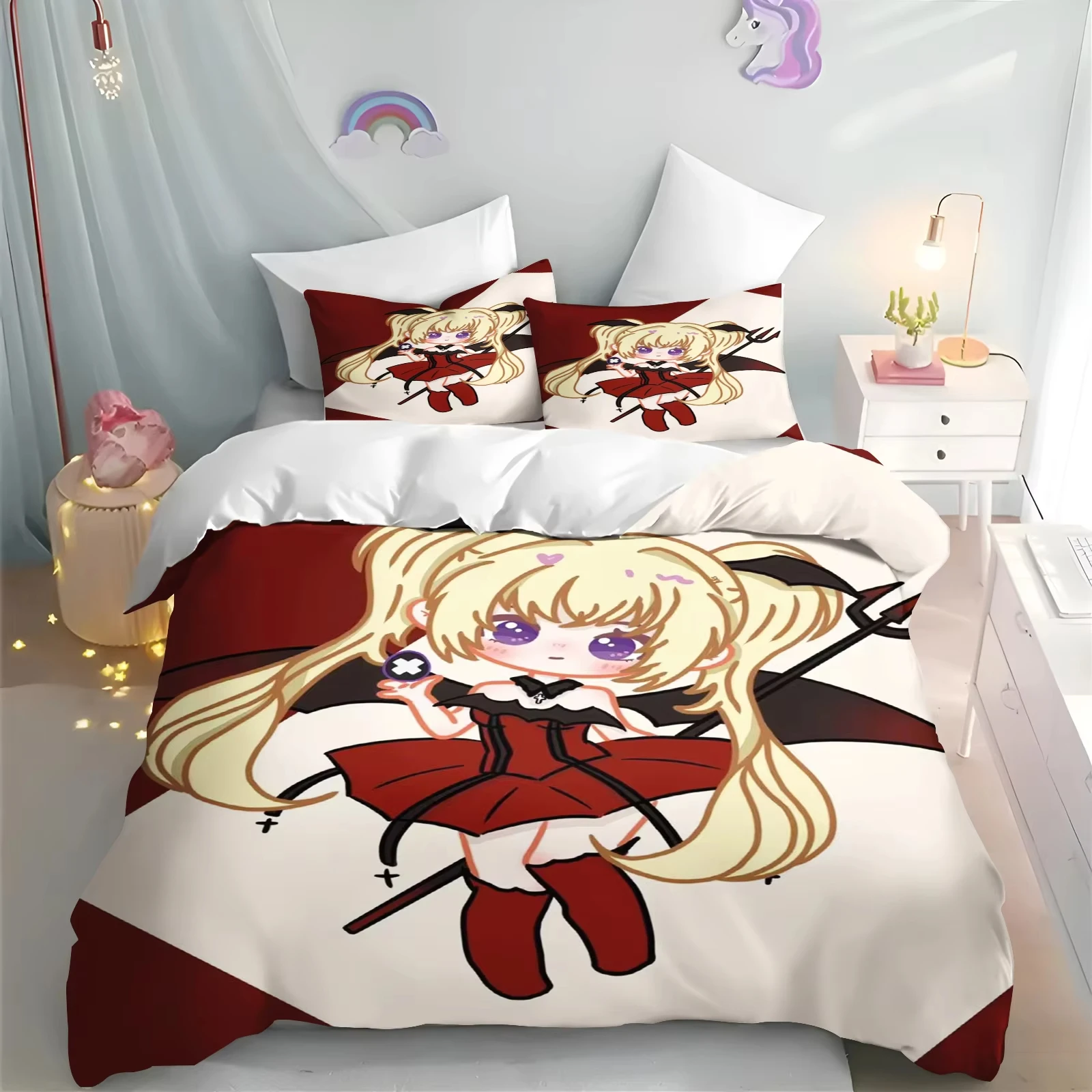 Anime Shugo Chara Star Song Bedding Sets Duvet Cover Set With Pillowcase Twin Full Queen King Bedclothes Bed Linen Home Textile