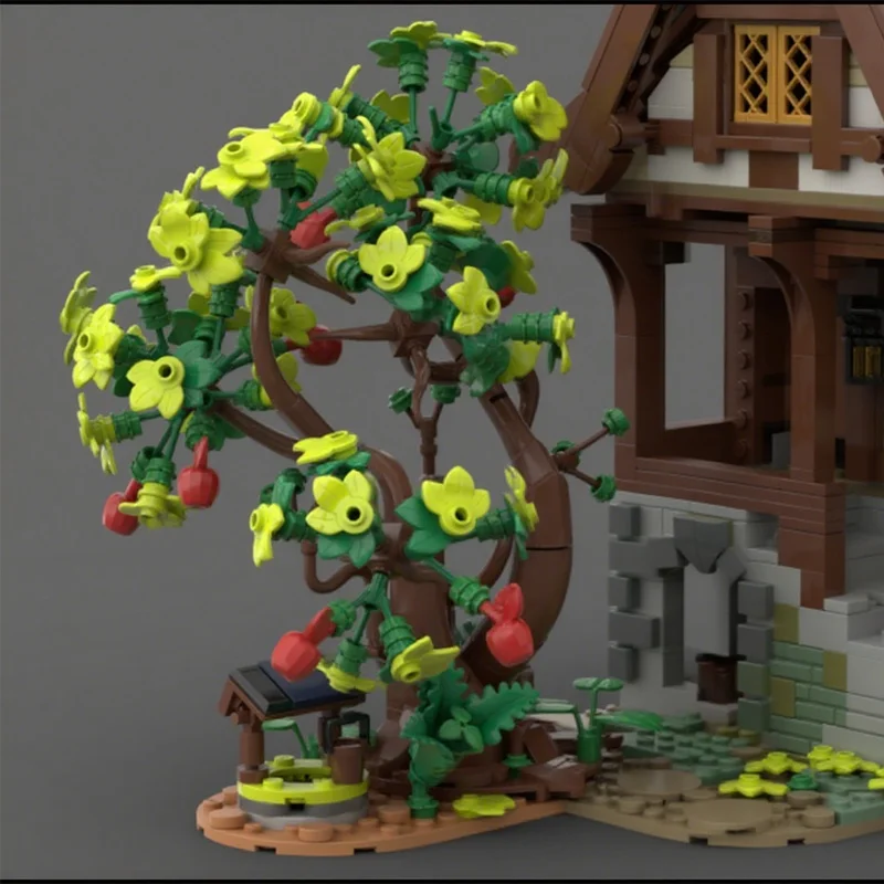 348 pièces MOC le forgeron médiéval modèle gonflable blocs de Construction cadeaux de noël jouets de Construction assembler bricolage brique créative