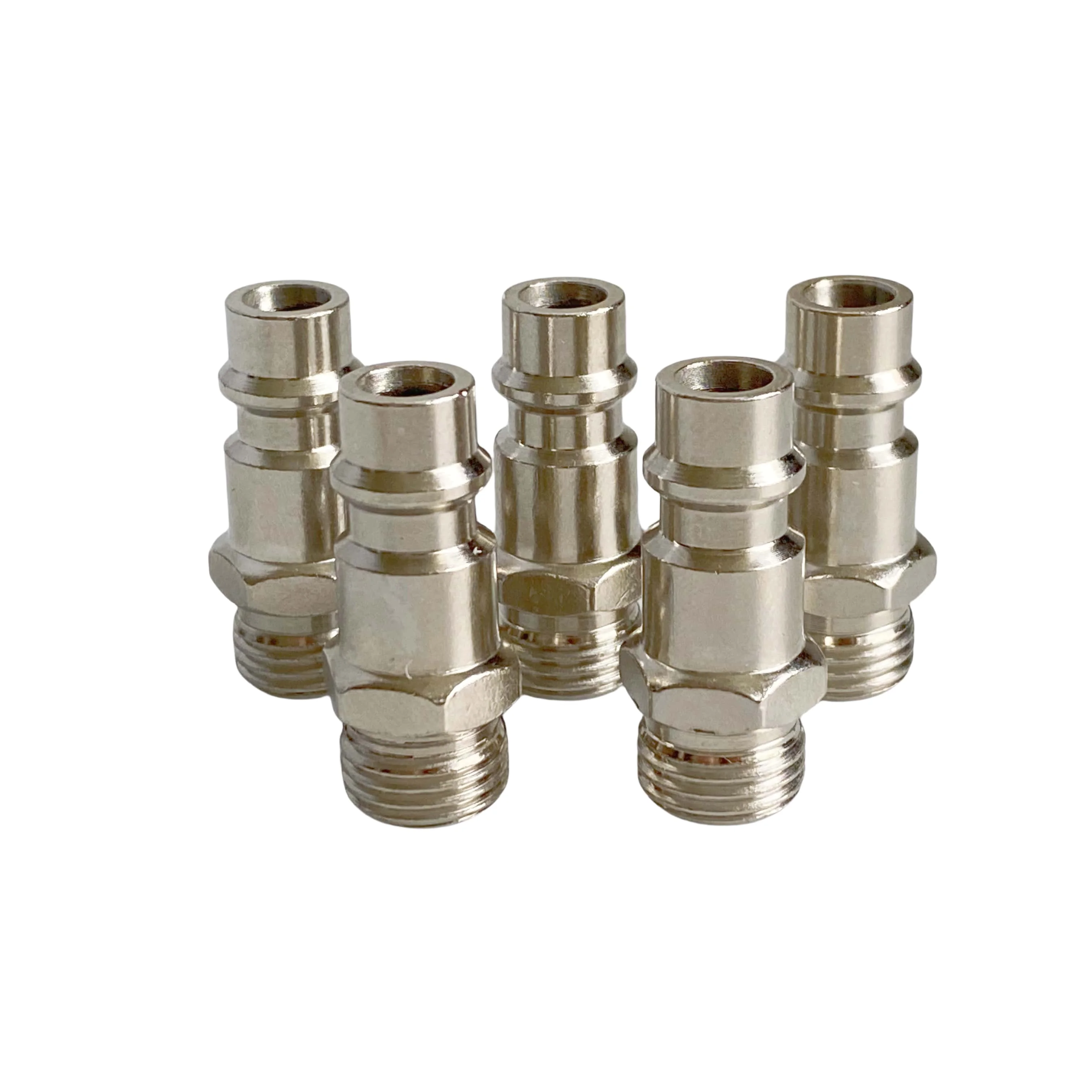 5Pcs Pneumatic Fitting European Standard EU Euro Type Quick Coupling Connector Coupler For Air Compressor G1/4 BSP Male Thread