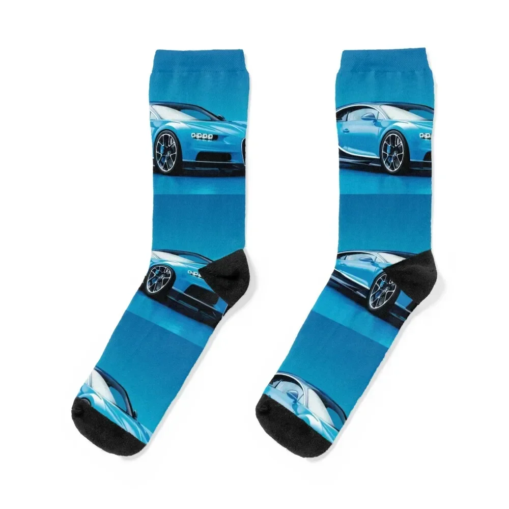 Blue Speed Socks christmass gift hip hop Ladies Socks Men's