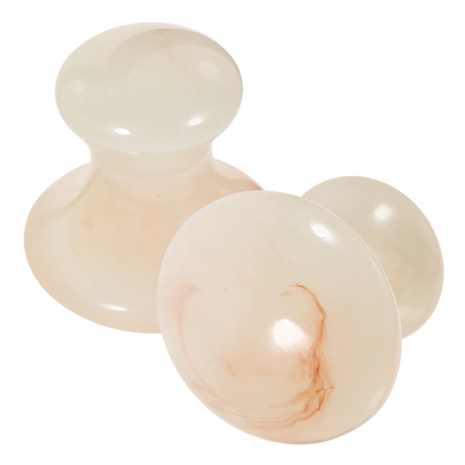 2 個のフェイシャルマッサージツールキノコの形の樹脂フェイスマッサージャーホームオフィススパ用多機能スクレーピングツール