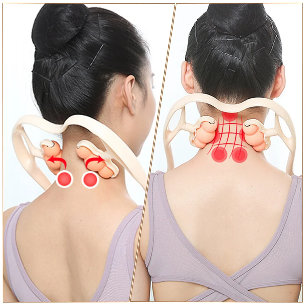 

Manual Neck Massager Roller Durable Portable Cervical Vertebra Massage Tool Neck Shoulder Pain Relief Trigger Point Relaxation