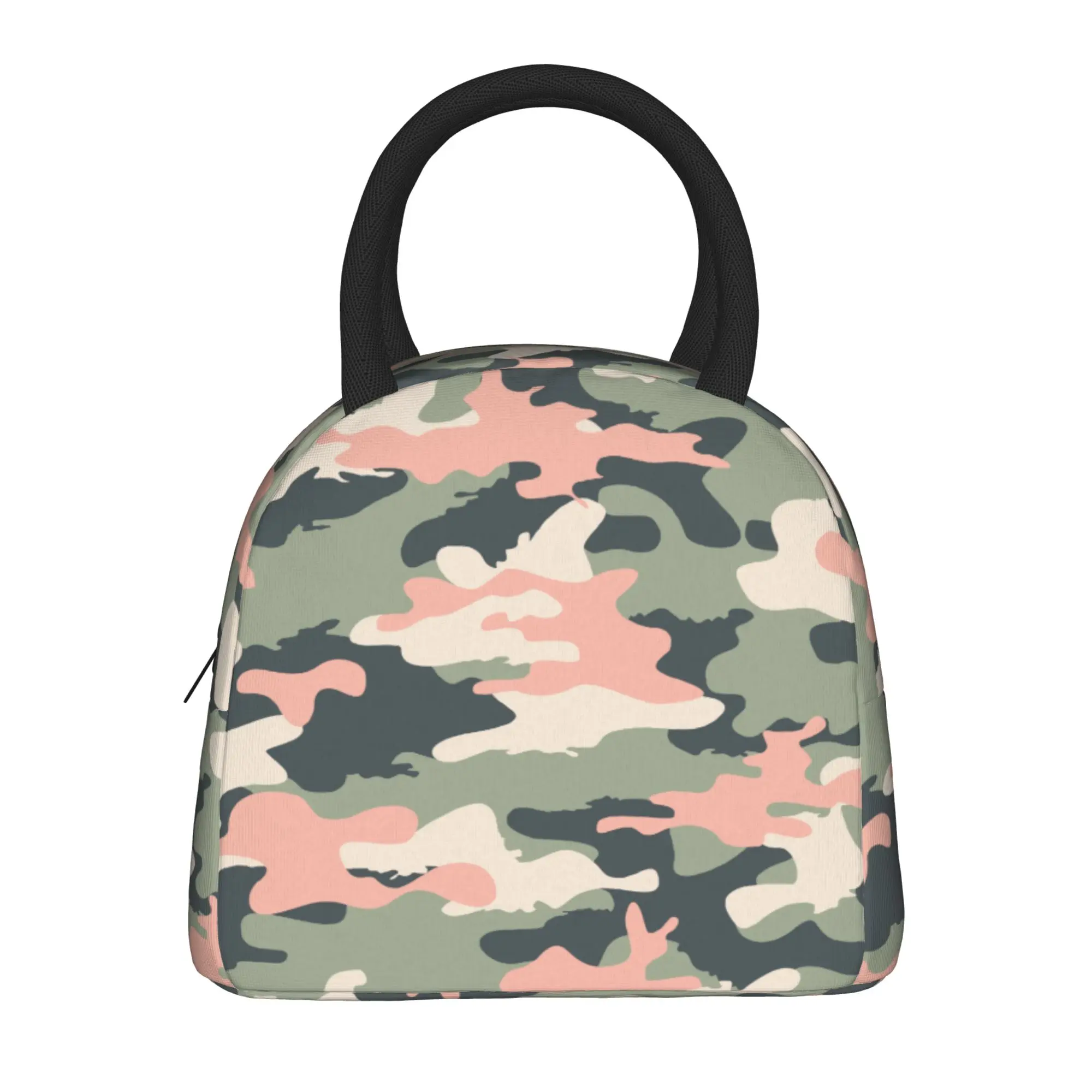 Camouflage Army Insulated Lunch Bag Leakproof Camo Military Lunch Container Thermal Bag Tote Lunch Box Work  Travel Girl Boy