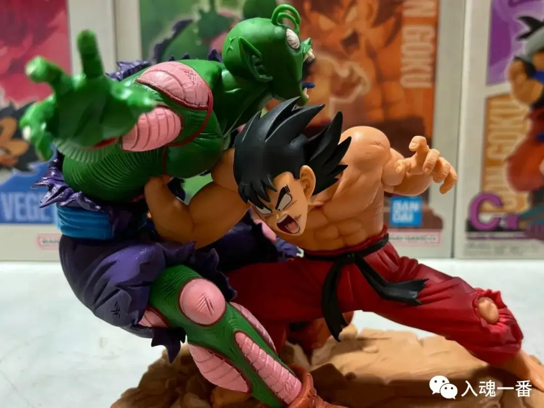 New 15cm Dragon Ball Child Goku Bulma Anime Figure Son Goku Vs Piccolo Action Figurine Dbz Statue Collection Desk Model Toy Gift