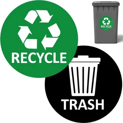 1pc Recycle Bin Stickers Automatic Trash Can Decor Removable Garbage Container Vinyl Decals Living Room Kitchen Accessories