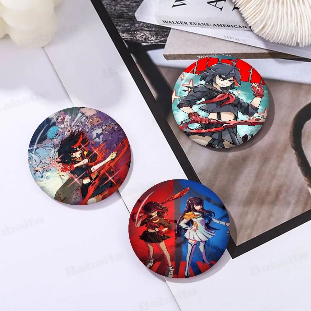 

Kill La Kill Soft Button Pin Bright Printed Icon Gift For Friends Badge Collar Brooch Lapel Pin Metal