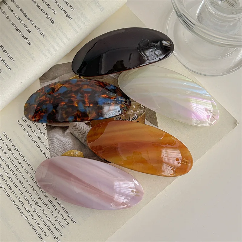 

Корейская текстурированная заколка для волос, заколка-зажим для полупучка на затылке, украшение для волос, заколка-пружинка, аксессуар для волос.