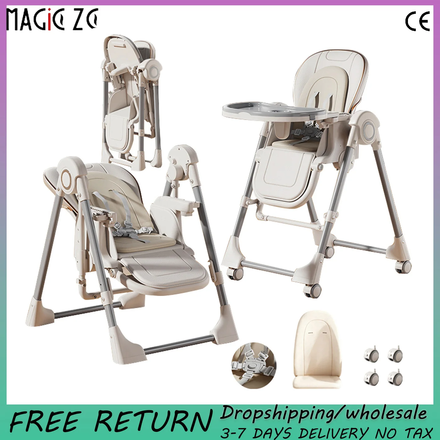 

baby eating chair Baby highchair to eat baby seats Infant Tables Feeding dining chair for baby Multifunctional Foldable