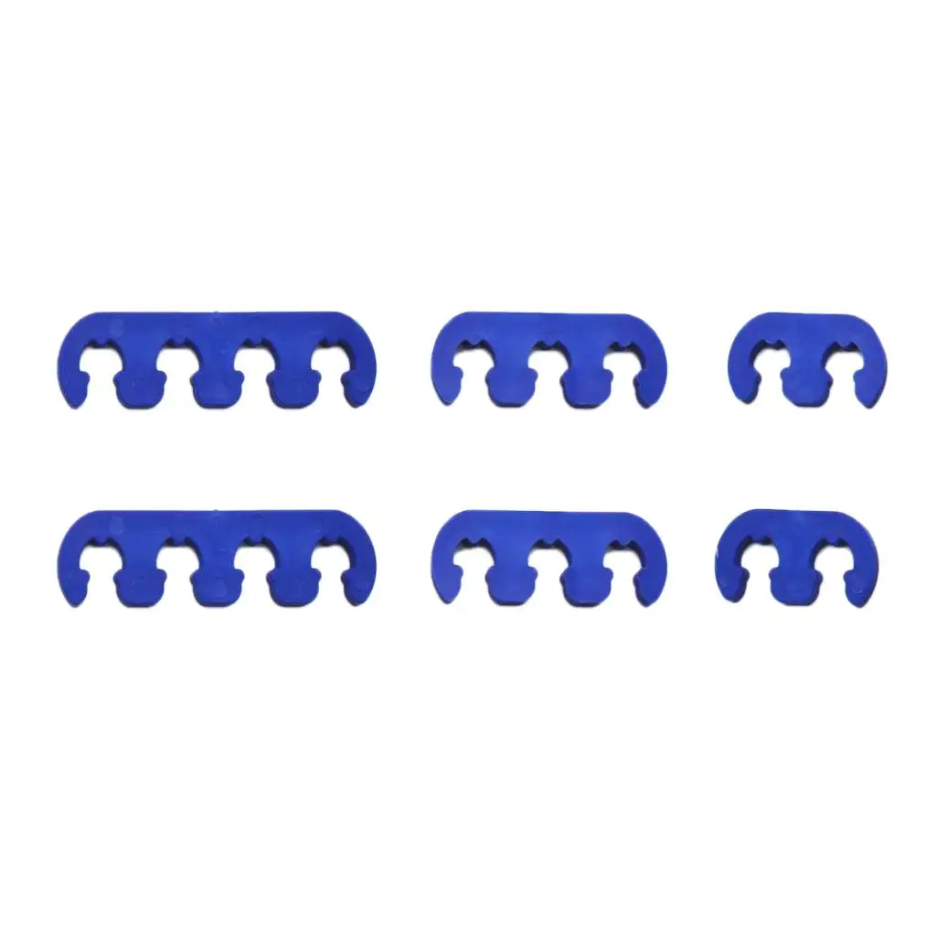 

6 универсальных сепараторов синего кабеля для свечей зажигания для Ford