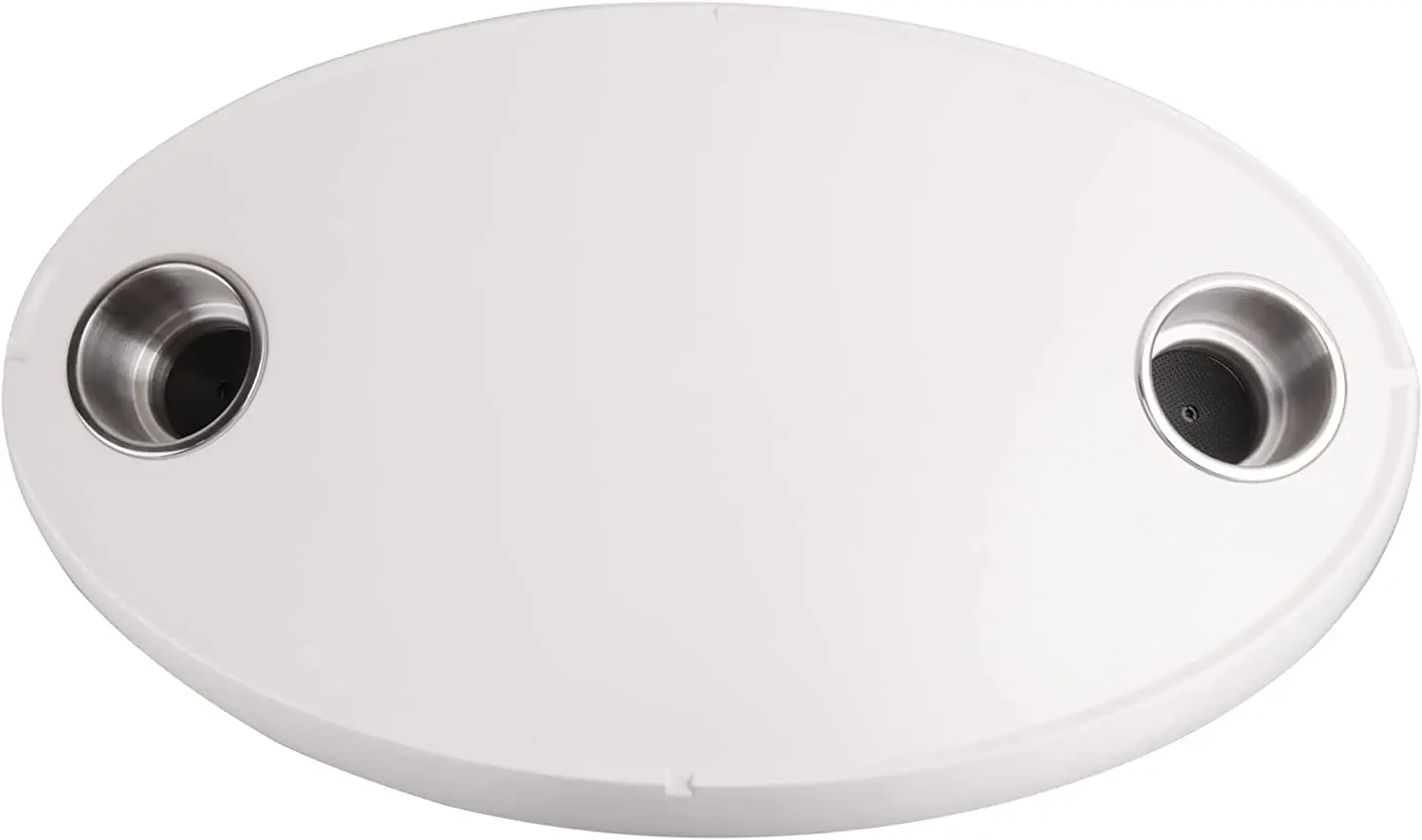 White Marine Thread-Lock Table Package - Oval Boat RV Table