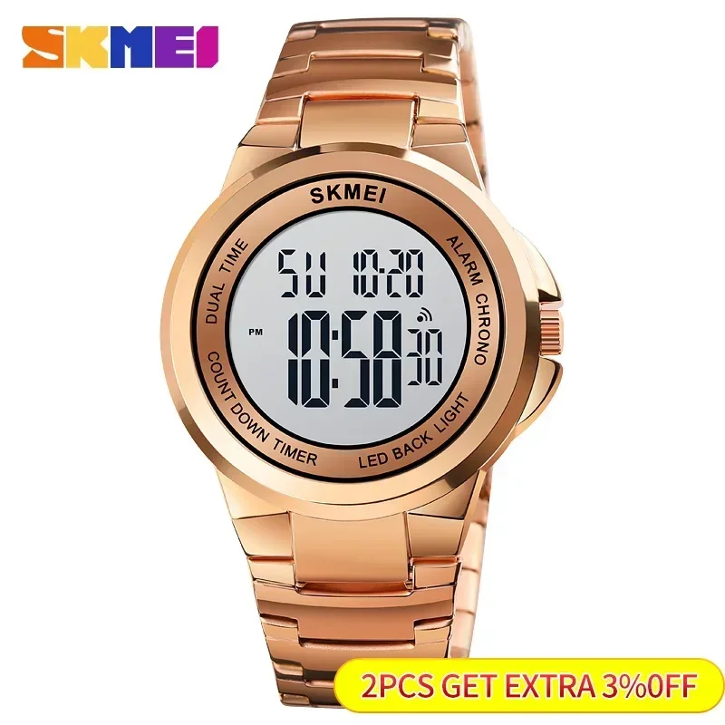 SKMEI 1712 Men Sport Watch Mens Digital Wristwatches 2 Time Stopwatch Fashion LED Waterproof Watches relogio masculino