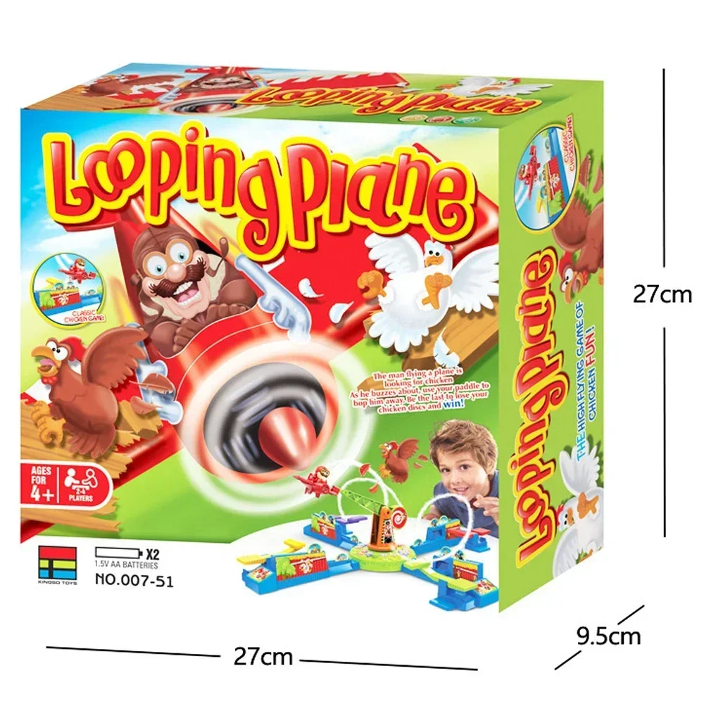 Looping Louie Spinning Plane Chicken Stealing Game Parent Child Interaction Battle Puzzle Board Game Party Children\'s Toys