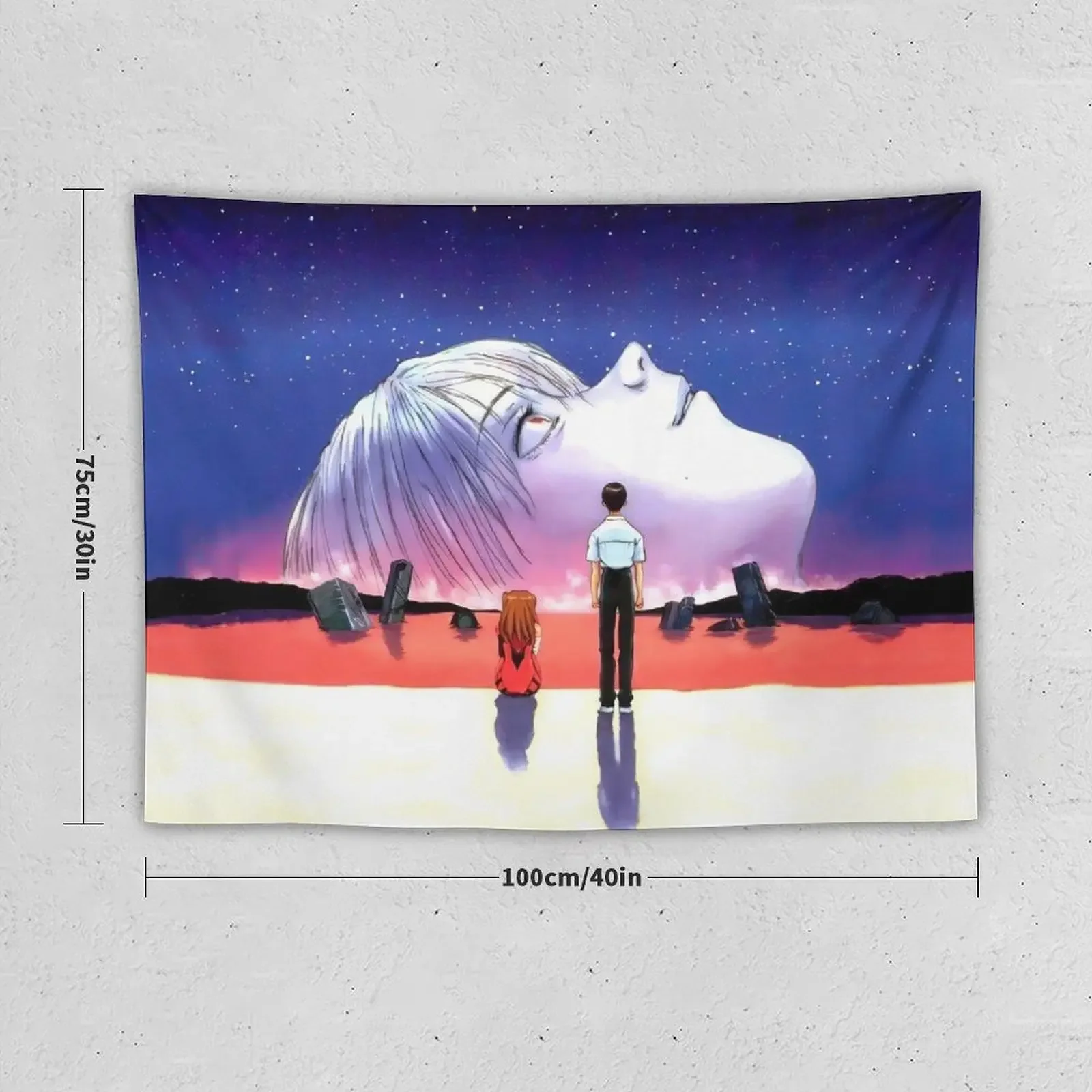 [High-Quality] The End of Eva Tapestry Wall Art Bedrooms Decor Tapestry