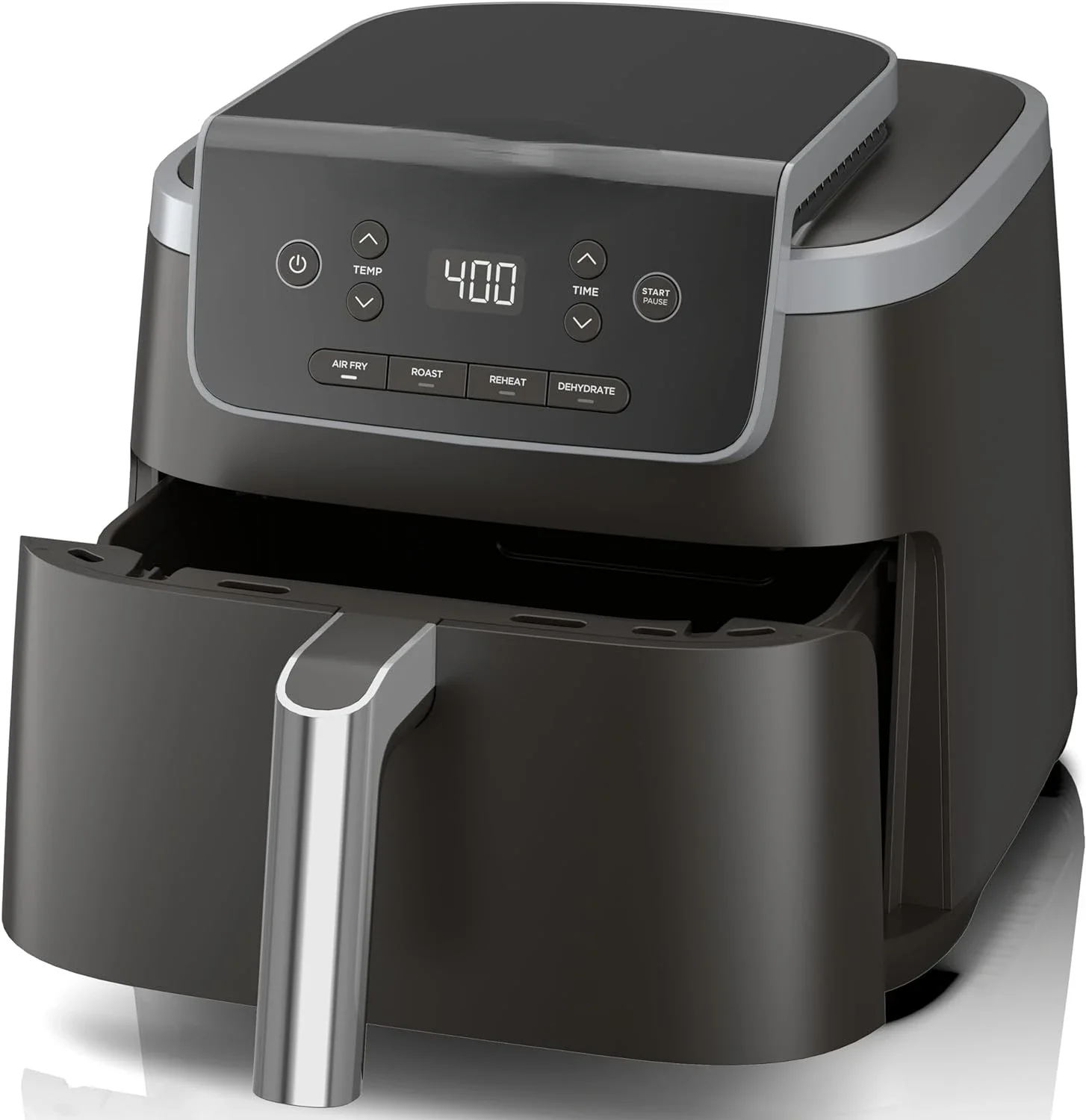 

Air Crisp Technology Air Fryer Pro 4-in-1 with 5 QT Capacity for Crispy Results, Roast, Reheat, and Dehydrate at 400F