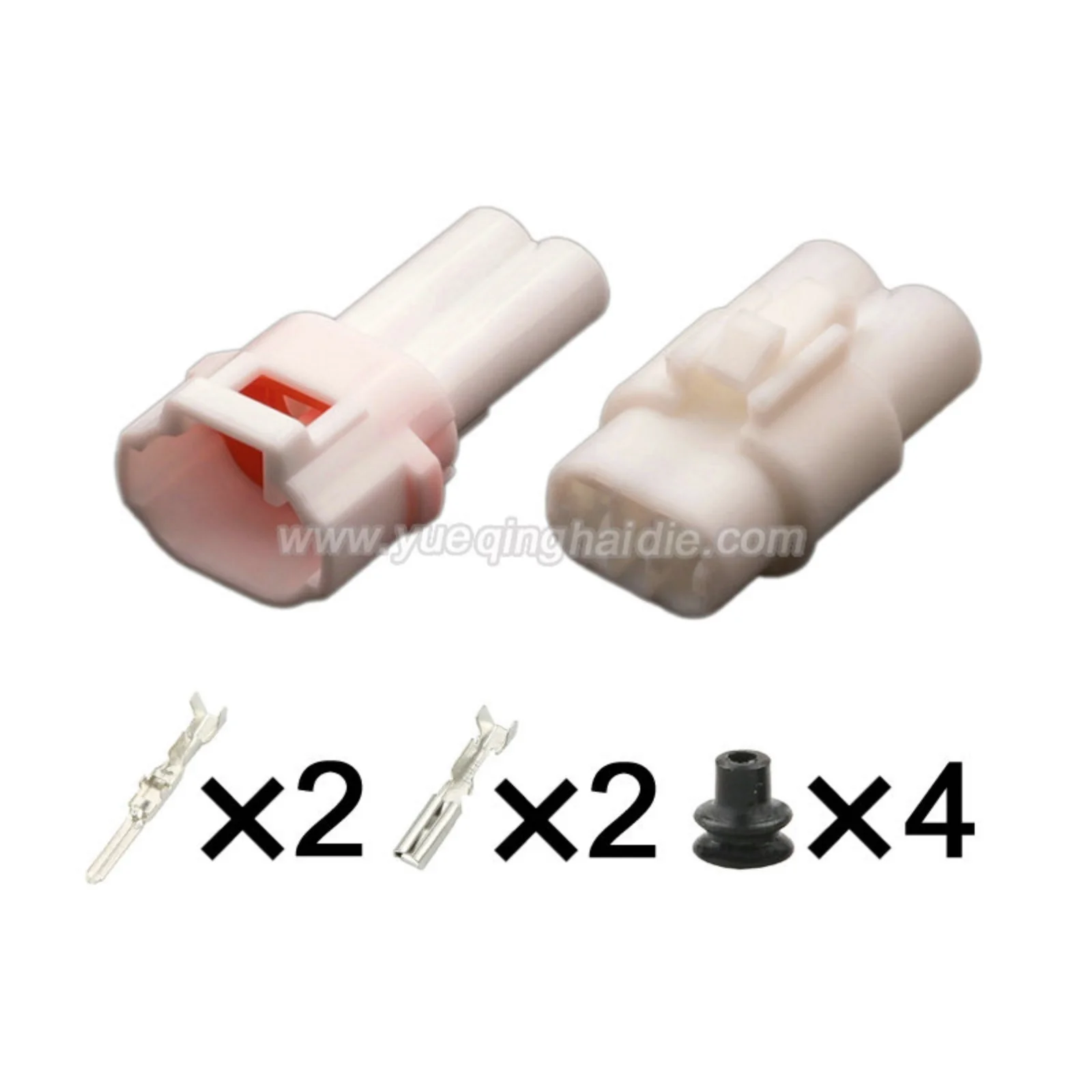 2PIN Connector Waterproof 2mm Male Female Automotive Wiring Harness For Honda Yamaha 6187-2171 6180-2181