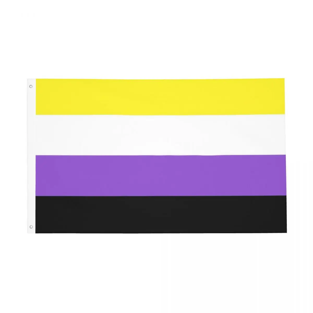 Non Binary Lgbt Flag Double Sided Indoor Outdoor Banner Yaoi Boy Love All Weather Home Room Dorm Wall Decor 3x5 FT