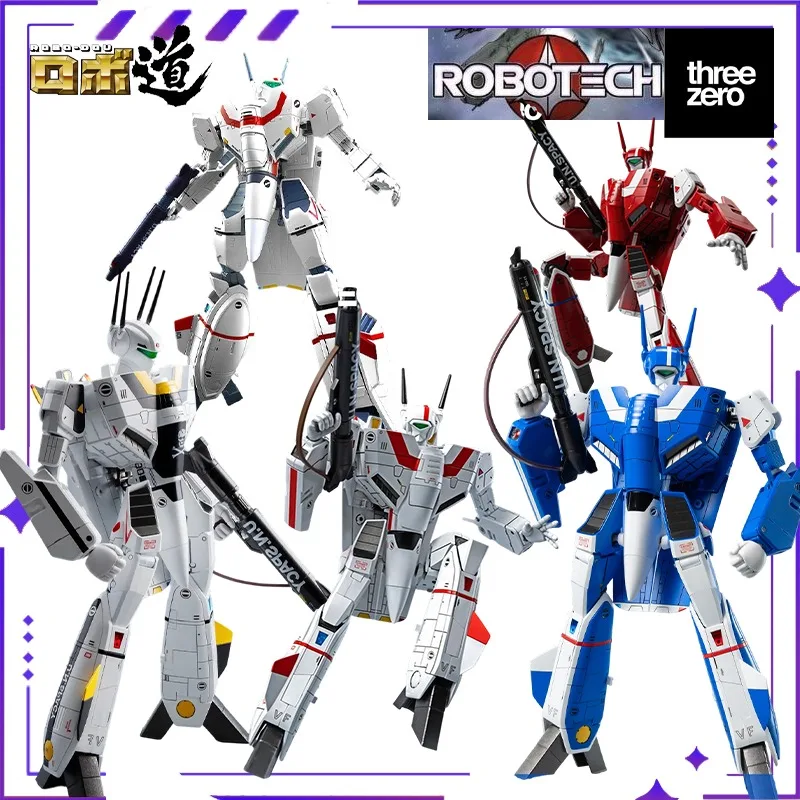 

Threezero Original Genuine ROBO Dao Series Robotech VF-1J Transformable Fighter Rick CarterMovable Mecha Model Figurine Toy Gift