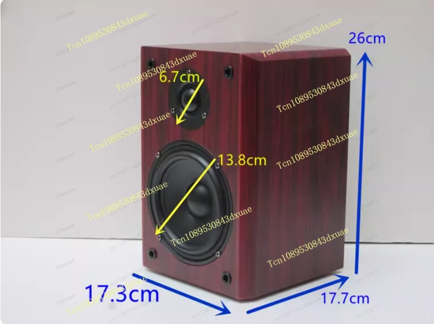 5.25 Inch Passive Desktop Monitor Bookshelf Wall Hanging Surround High Fidelity Fever Hifi Wooden Speaker