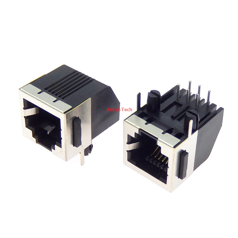 5PCS RJ11 telephone female socket Right Angle 57 5722 6P6C female socket pcb connector 6PIN PCB