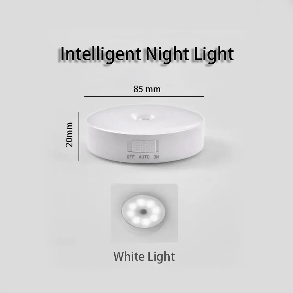 LED Smart Human Body Sensor Nachtlampje Automatische noodverlichting USB-opladen Draadloos magnetisch zuiggebruik Nachtlampje