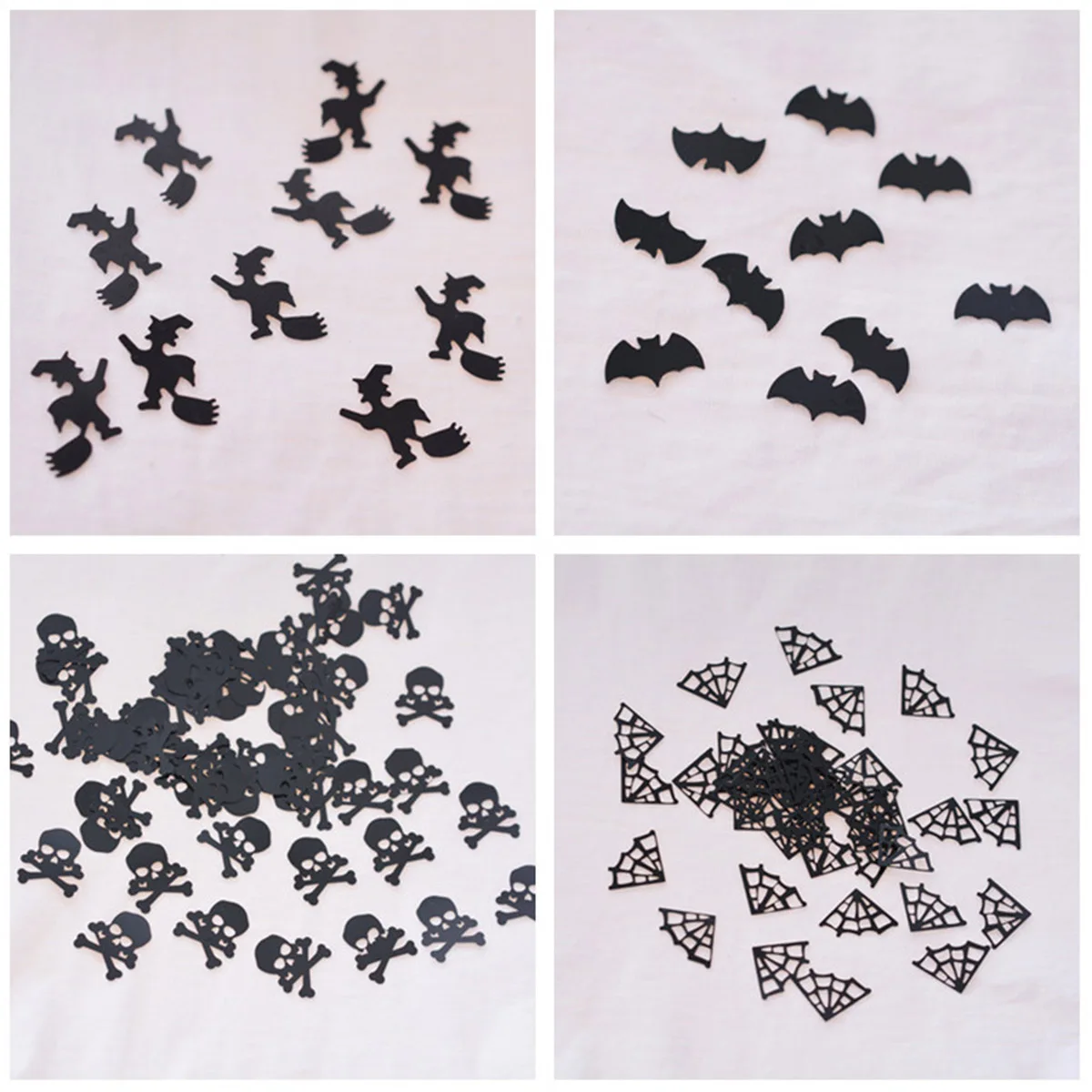 

Decorative Bat Paper Confetti Halloween Dining Table Black Decorations for Tables