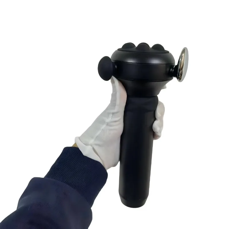 Long Handle Percussion Massage Gun 4 Replaceable Heads 3.5 Max RRT Pulse Muscle Relax Massager