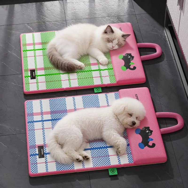 New Kennel Summer Cooler Double Sided Dog Mat Cat Nest Pet Sleeping Mat Foldable Ice Mat