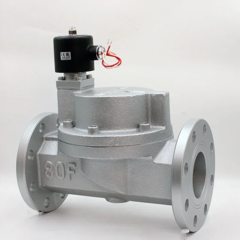 

Cast Iron gas stainless steel solenoid valve dn80 3 Inch 80MM Steam Flange 220V Solenoid Valve