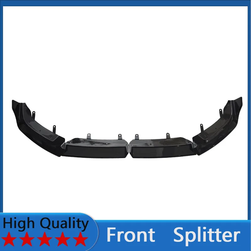 

Для BMW 5 серии G60 2023-2026: Комплект обвеса в стиле MP (передний сплиттер, накладки на бампер, спойлер), 4 шт.