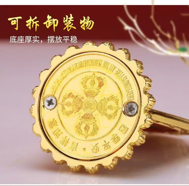 Buddhist Supplies Ten-phase Free Gossip Ornaments for Buddha Statues Alloy Crafts Holiday Gifts Home Decoration