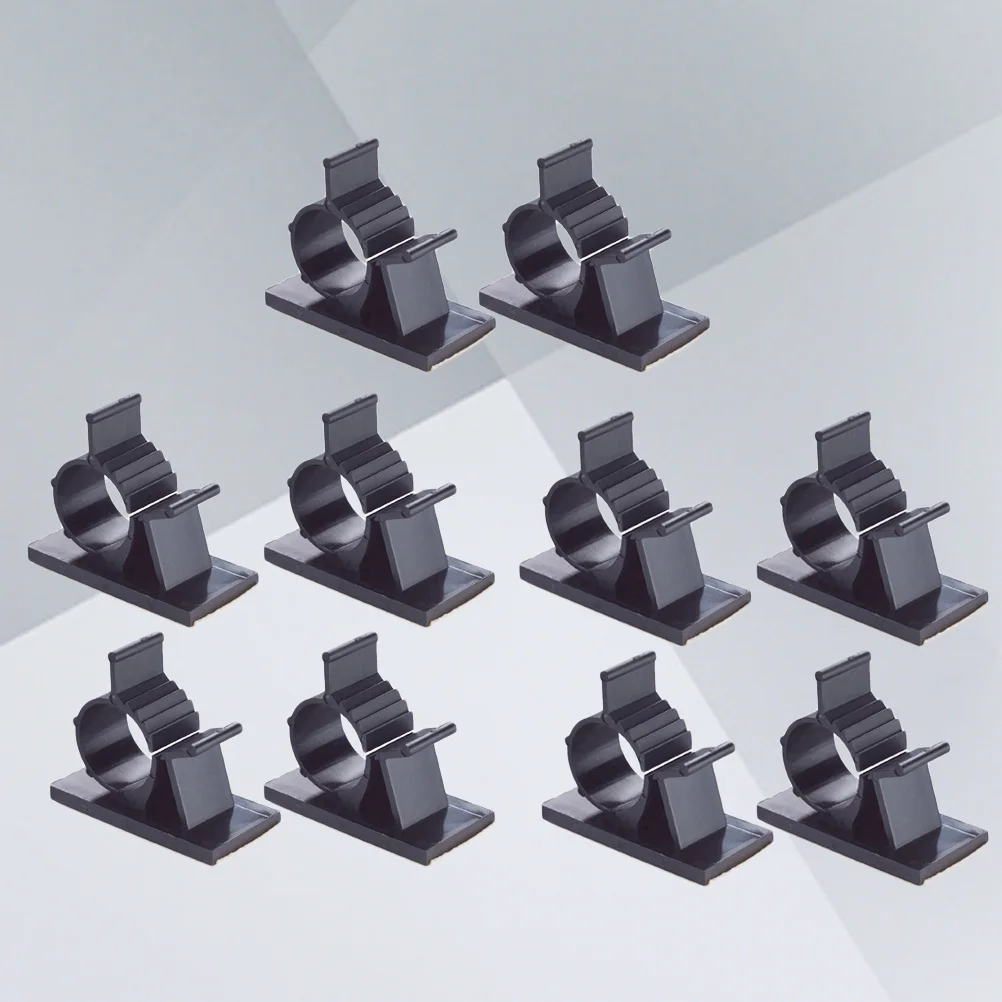 

30Pcs Strong Adhesive Cable Clips Black Wire Management Tools for Neatly Guiding Cables Cable Clamp Wire Clips