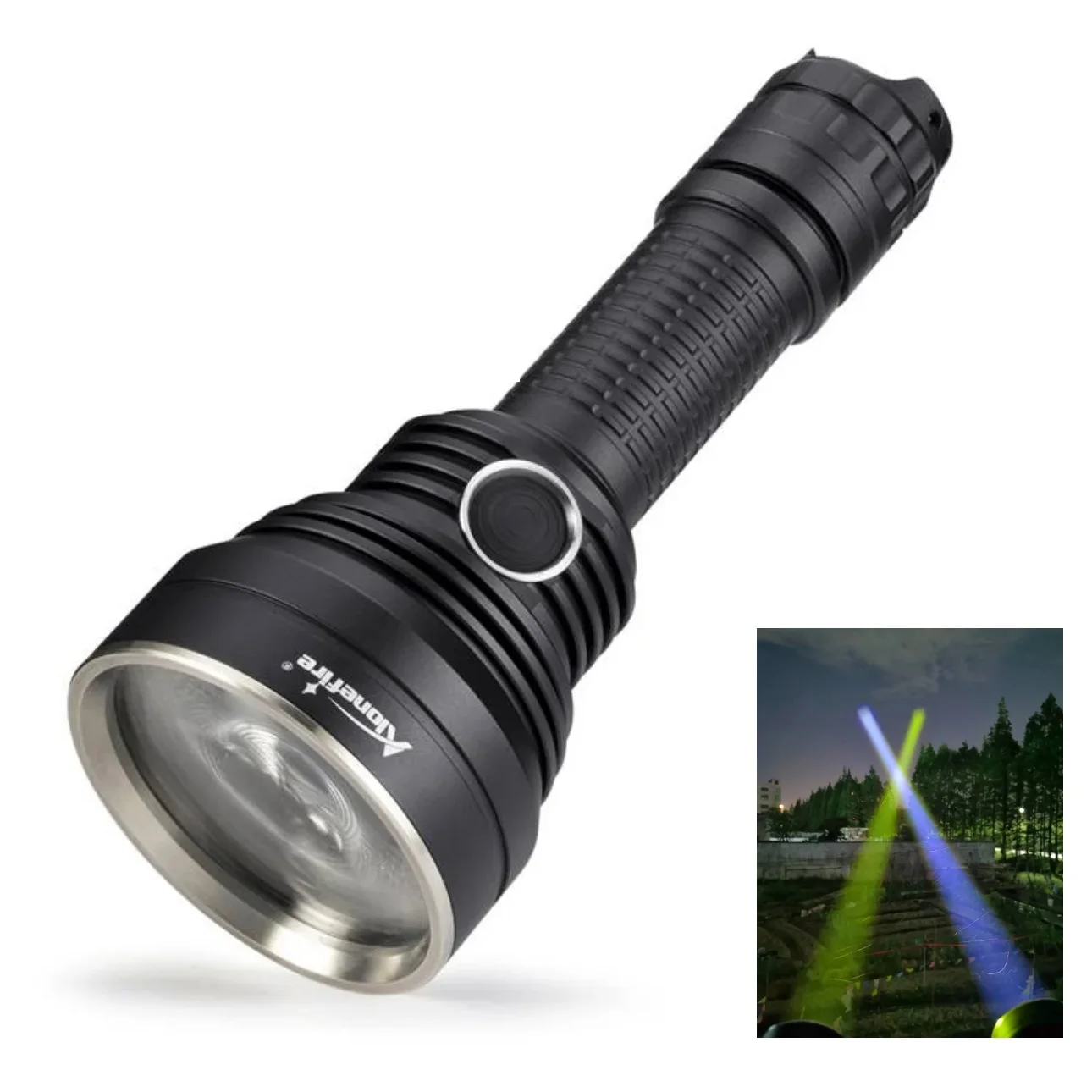 

Alonefire X40 Powerful NM1 LED Flashlight Beam Distance 1000M Torch Lighter by 21700 Battery for Camping Hunting Search Rescue