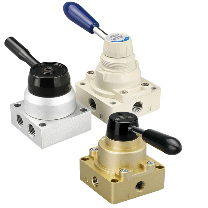 

Pneumatic Three-Way Four-Way Hand-Operated Rotary Valve Hv-02/03 Manual Switch K34R6-8 8D 8L Hand-Operated Valve Reversing Val