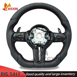 The Steering Wheel Suitable For Bmw F30 F10 F31 F20 E60 E90 Is Made Of Leather Material And Sports Steering Car Accessories