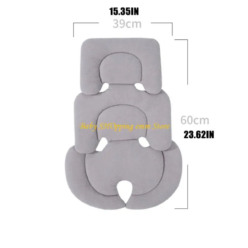 23GD 인체 공학적 유아 유모차 시트 패드 소프트 패브릭 여행 시스템을위한 범용 피팅