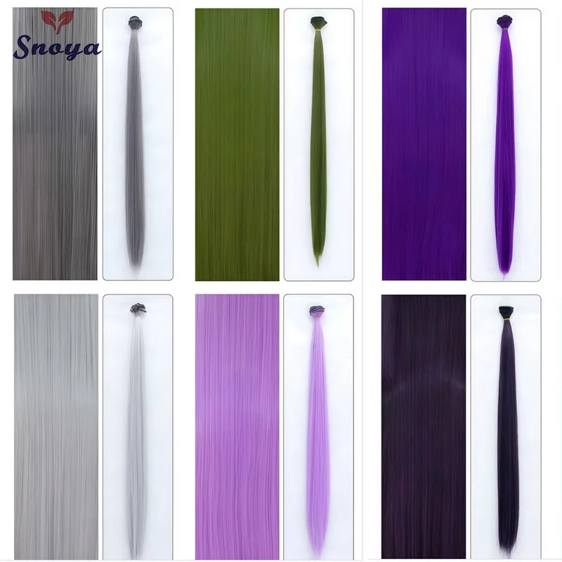 Snoya Versatile synthetic hair extensions which designed to increase hair volume in MaoNiang style pink purple black blue