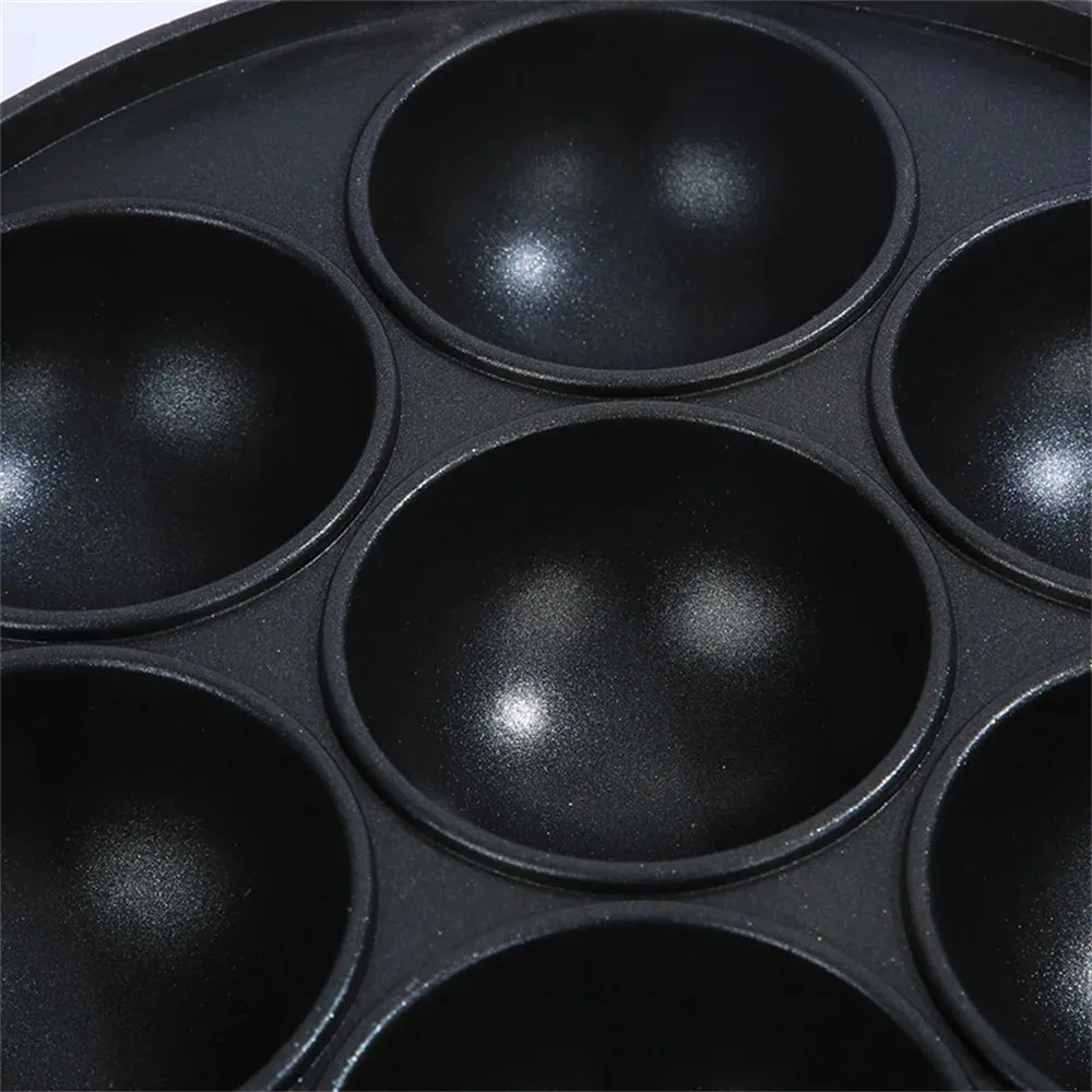 7 Hole Cooking Cake Mold Non Stick Baking Pan Pancake Molds Cake Pop Pans Breakfast Egg Cooker Takoyaki Makers Kitchen Cookware