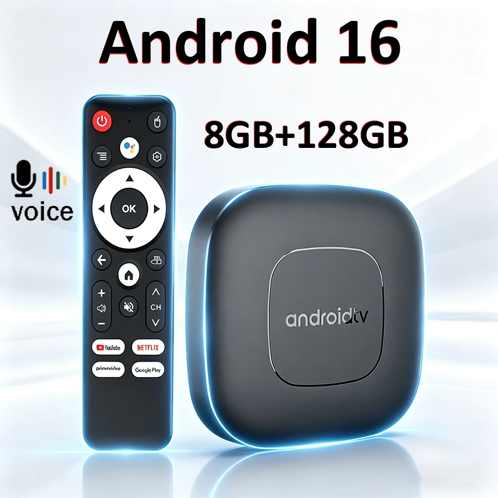 

Смарт ТВ-приставка T1 Android 16 8GB 128GB Quad Core H313 с двойным Wi-Fi, Bluetooth, голосовым помощником, поддержкой Netflix, YouTube, Google, медиаплеер, ТВ-бокс