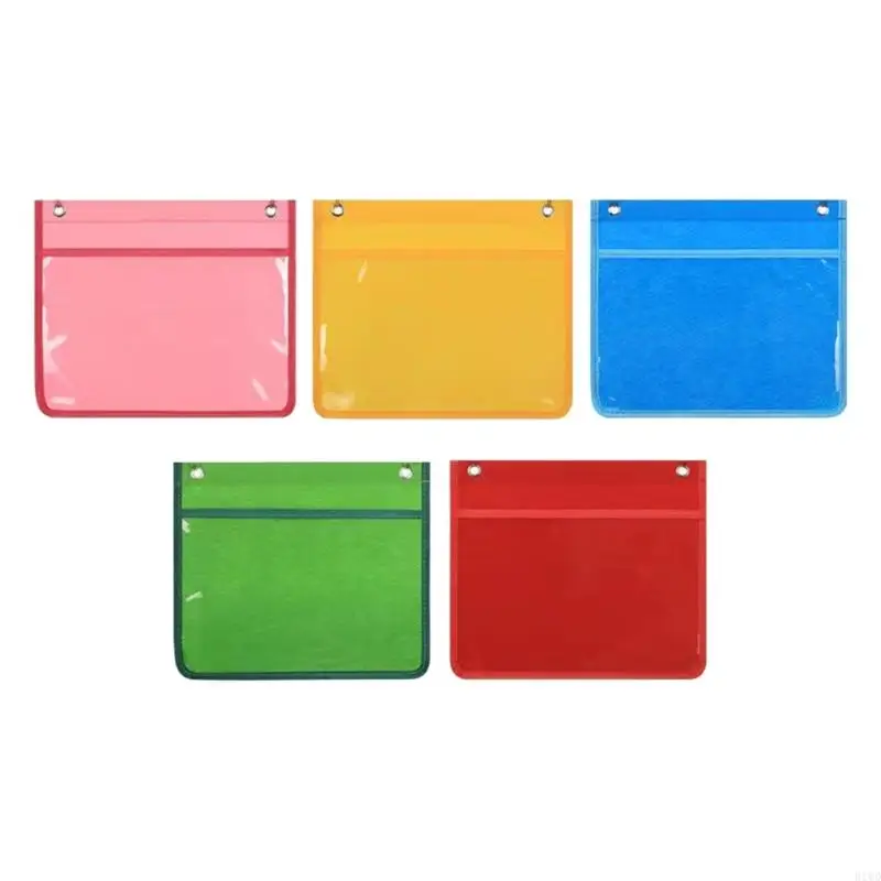 R1WD Classroom Convenient Pocket Chart for Cards Drawing Pictures Display